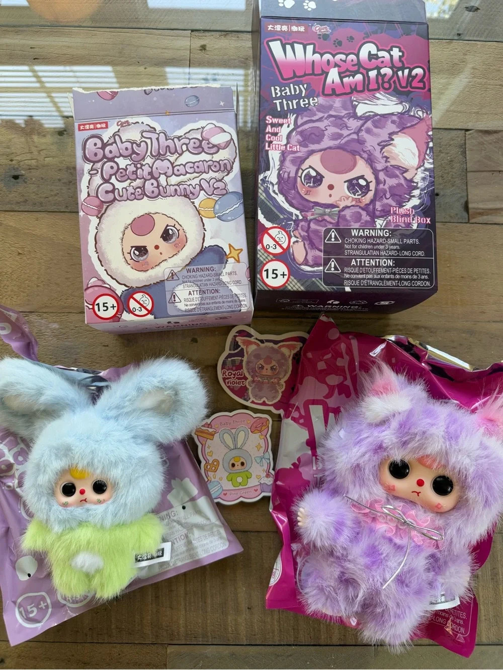 SET OF 2 Baby Three - Who’s Cat Am I Vol. 2 and Petit Macaron Cute Bunny Vol. 2